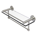 Fresno 脡tag猫re en verre avec rail de protection et barre  serviettes int茅gr茅e
