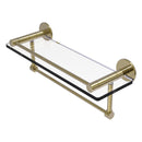 Fresno 脡tag猫re en verre avec rail de protection et barre  serviettes int茅gr茅e