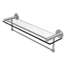 Fresno 脡tag猫re en verre avec rail de protection et barre  serviettes int茅gr茅e
