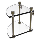 脡tag猫re de coin en verre  deux niveaux