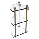 脡tag猫re de coin en verre 脿 trois niveaux