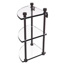 脡tag猫re de coin en verre 脿 trois niveaux