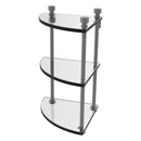 脡tag猫re de coin en verre 脿 trois niveaux