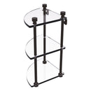 脡tag猫re de coin en verre 脿 trois niveaux