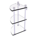 脡tag猫re de coin en verre 脿 trois niveaux