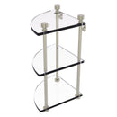脡tag猫re de coin en verre 脿 trois niveaux