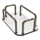 Plateau en verre  serviettes pour les invit茅s pour meuble-lavabo