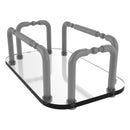 Plateau en verre  serviettes pour les invit茅s pour meuble-lavabo