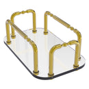 Plateau en verre  serviettes pour les invit茅s pour meuble-lavabo