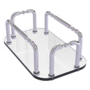 Plateau en verre  serviettes pour les invit茅s pour meuble-lavabo