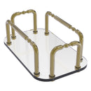 Plateau en verre  serviettes pour les invit茅s pour meuble-lavabo