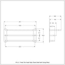 Three Tier Hotel Style Towel Shelf with Drying Rack