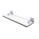 Montero 脡tag猫re en verre de meuble-lavabo avec bords biseaut茅s