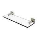 Montero 脡tag猫re en verre de meuble-lavabo avec bords biseaut茅s