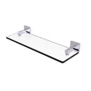 Montero 脡tag猫re en verre de meuble-lavabo avec bords biseaut茅s