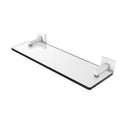Montero 脡tag猫re en verre de meuble-lavabo avec bords biseaut茅s