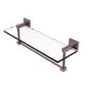 Montero 脡tag猫re en verre de meuble-lavabo avec barre  serviettes int茅gr茅e