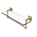 Montero 脡tag猫re en verre de meuble-lavabo avec barre  serviettes int茅gr茅e