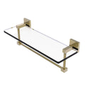 Montero 脡tag猫re en verre de meuble-lavabo avec barre  serviettes int茅gr茅e