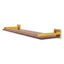Montero 脡tag猫re en bois ip solide avec rail de galerie