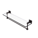 Montero 脡tag猫re en verre de meuble-lavabo avec barre  serviettes int茅gr茅e