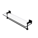 Montero 脡tag猫re en verre de meuble-lavabo avec barre  serviettes int茅gr茅e