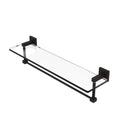 Montero 脡tag猫re en verre de meuble-lavabo avec barre  serviettes int茅gr茅e