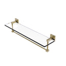 Montero 脡tag猫re en verre de meuble-lavabo avec barre  serviettes int茅gr茅e