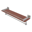 Montero Collection IPE Ironwood Shelf with Gallery Rail and Towel Bar