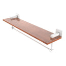 Montero Collection Solid IPE Ironwood Shelf with Integrated Towel Bar
