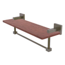Montero Collection Solid IPE Ironwood Shelf with Integrated Towel Bar
