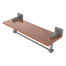 Montero Collection Solid IPE Ironwood Shelf with Integrated Towel Bar