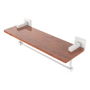 Montero Collection Solid IPE Ironwood Shelf with Integrated Towel Bar