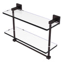 Montero 脡tag猫re en verre  deux niveaux avec barre  serviettes int茅gr茅e