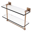 Montero 脡tag猫re en verre  deux niveaux avec barre  serviettes int茅gr茅e