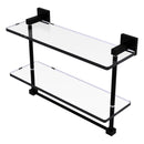 Montero 脡tag猫re en verre  deux niveaux avec barre  serviettes int茅gr茅e
