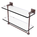 Montero 脡tag猫re en verre  deux niveaux avec barre  serviettes int茅gr茅e