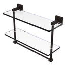 Montero 脡tag猫re en verre  deux niveaux avec barre  serviettes int茅gr茅e