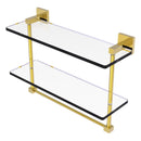 Montero 脡tag猫re en verre  deux niveaux avec barre  serviettes int茅gr茅e