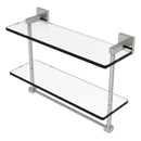 Montero 脡tag猫re en verre  deux niveaux avec barre  serviettes int茅gr茅e
