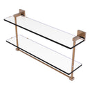 Montero 脡tag猫re en verre  deux niveaux avec barre  serviettes int茅gr茅e