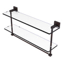 Montero 脡tag猫re en verre  deux niveaux avec barre  serviettes int茅gr茅e