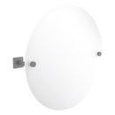 Montero Miroir inclinable rond contemporain sans cadre avec bord biseaut