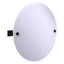 Montero Miroir inclinable rond contemporain sans cadre avec bord biseaut
