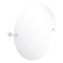 Montero Miroir inclinable rond contemporain sans cadre avec bord biseaut