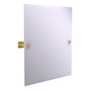 Montero Miroir inclinable rectangulaire contemporain sans cadre avec bord biseaut
