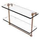 脡tag猫re en verre  deux niveaux avec barre  serviettes int茅gr茅e