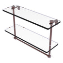 脡tag猫re en verre  deux niveaux avec barre  serviettes int茅gr茅e