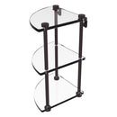 脡tag猫re de coin en verre 脿 trois niveaux