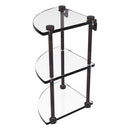 脡tag猫re de coin en verre 脿 trois niveaux